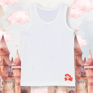 เสื้อซับในเด็ก เสื้อกล้ามเด็กลาย เจ้าหญิง นุ่มระบายอากาศได้ดี ไซส์ 1-12ปี #เสื้อกล้าม