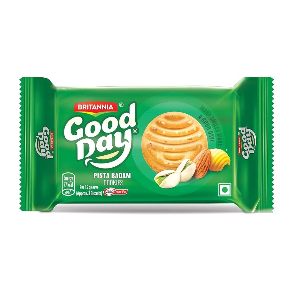 Britannia Good Day Pista Badam Cookies, 75g