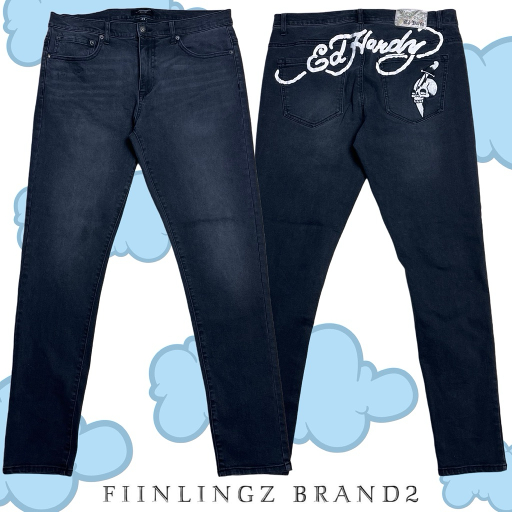 Ed Hardy กางเกงยีนส์ แบรนด์เนม ของแท้ 💯%