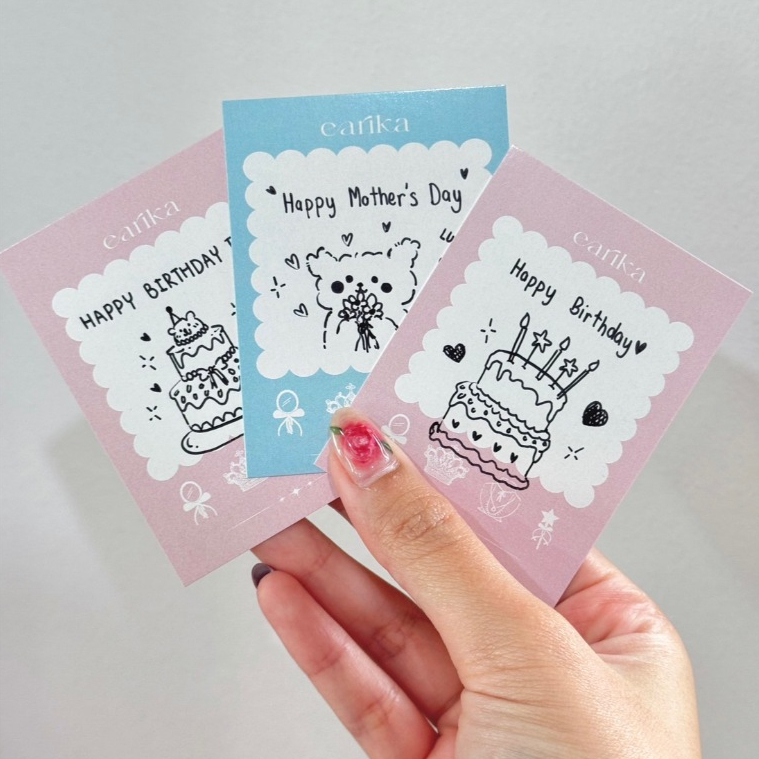 earika.earrings – gift box กล่องของขวัญสำหรับมอบให้คนพิเศษ (เฉพาะสินค้าวัสดุเงินเท่านั้น) พร้อมบริการเขียนการ์ด