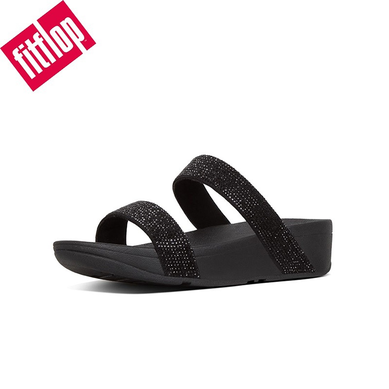 【 Stock】Original FITFLOPS สตรี BF5 Lottie Glitter Stripe สไลด์