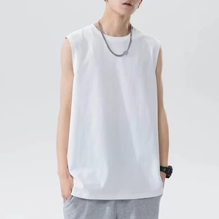 BU เสื้อกล้ามผู้ชาย เทรนด์แฟชั่นสำหรับผู้ชายกีฬาและออกกำลังกายเสื้อกล้ามสายเดี่ยว