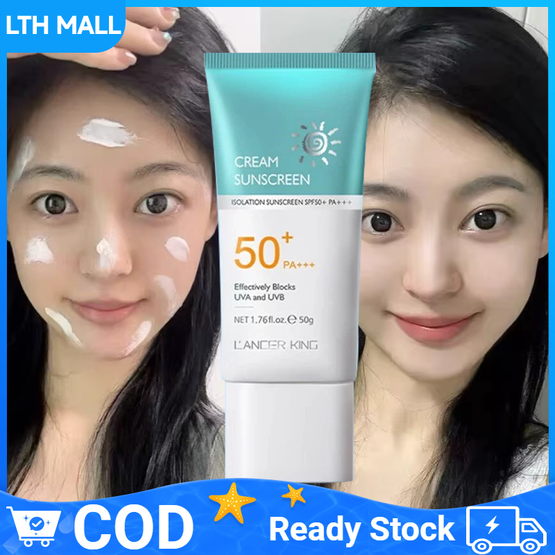 ซื้อ 2 แถม 3  ครีมกันแดด SPF50+PA+++ น้ำหนักเบา กันเหงื่อ ไม่เหนียว Skin Facial Sunscreen Cream