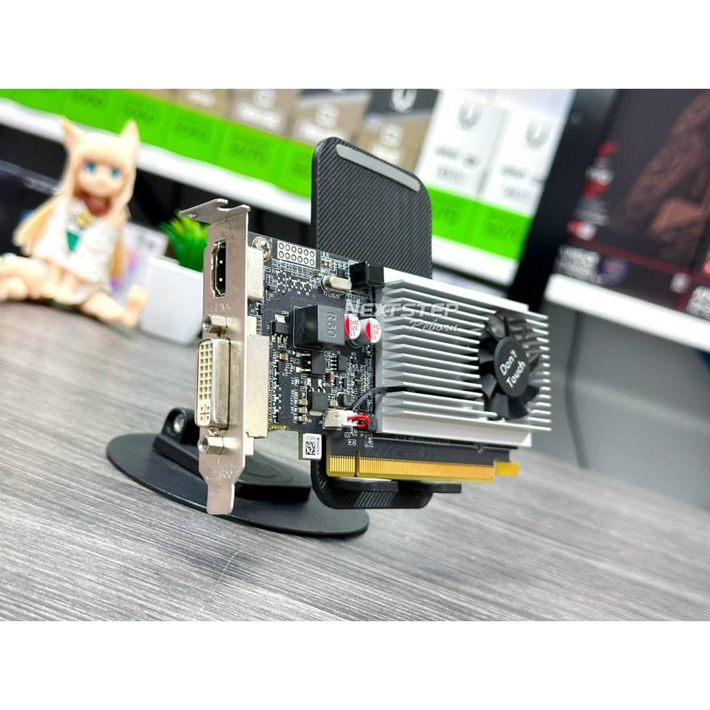 การ์ดจอ Nvidia GeForce GT720 2GB GDDR3 ขาสั้น Low Profile ใส่เคสเล็ก เน้นใช้งานเบาๆ กราฟิกเล็กๆน้อย 