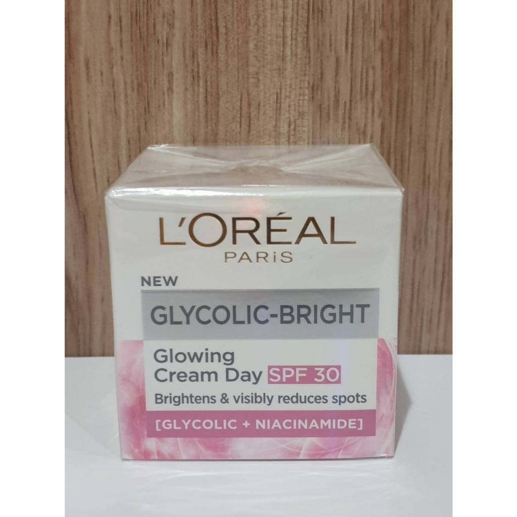 ลอรีอัล ปารีส LOREAL Paris Glycolic Bright Glowing Cream Day SPF30 / Night (50ml) ราคา ถูกที่สุด ดีลบีเคเค แกลเลอรีภาพที่ 2
