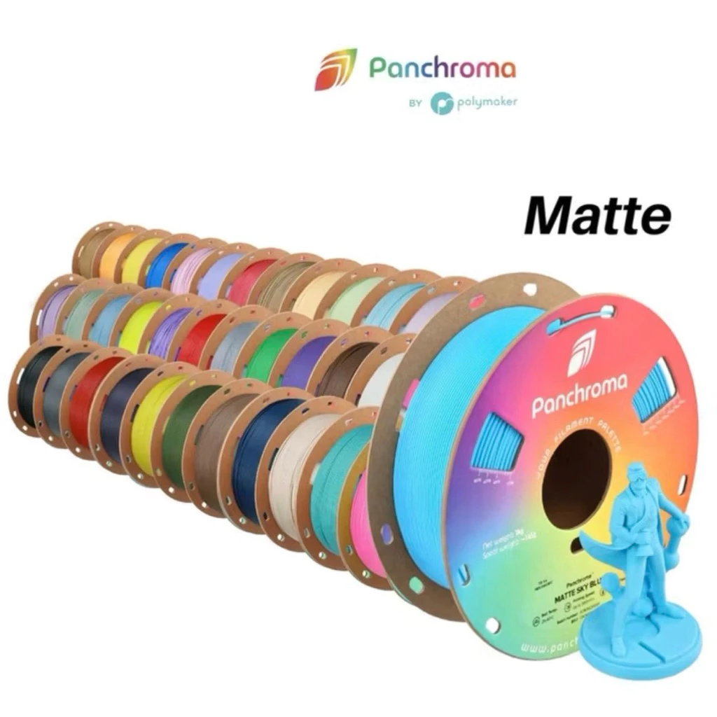 พร้อมส่ง🇹🇭 เส้น Panchroma Matte PLA ยี่ห้อ Polymaker เส้นพิมพ์สามมิติ 1.75mm 1KG