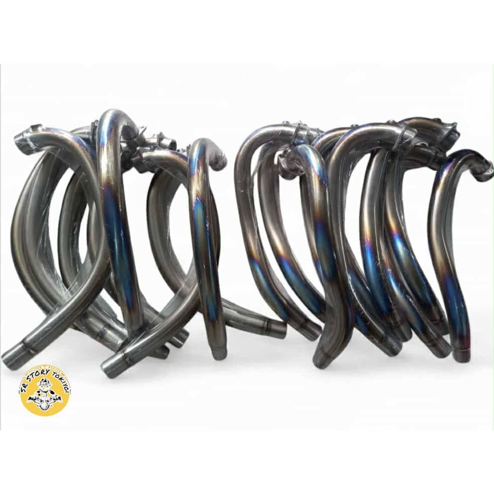 #SR400 คอท่อเทไทเนี่ยม