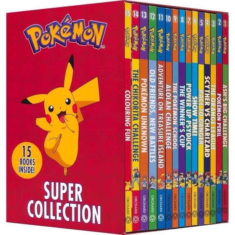 Pokemon Super Collection English Edition Story Book 15 Books