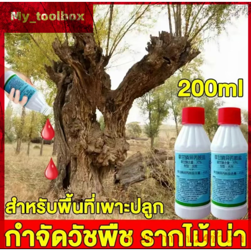 ✅พร้อมส่ง🔥ยาฆ่าต้นไม้ใหญ เข้มข้นสุด 200ml ยาฆ่าตอต้นไม้ ตรงไปที่ราก 1ขวดเท่ากับ20ขวด  รากเน่ารากตาย ยาฆ่าตอไม