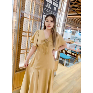 🌸Recommend🌸เดรสยาวหางปลาผ้ามาเบลล่างานเกรดIGอกแต่งดอกไม้สีพาสเทลหวานละมุนน่ารัก Floradress mermaid #Maisie shop