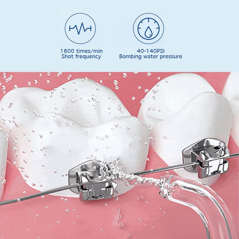 ENPULY M6 Plus Oral Irrigator Water Flosser เครื่องกำจัดสิ่งสกปรกในช่องปาก 140 Psi กันน้ำ IPX8 140ML - รูปที่ 6