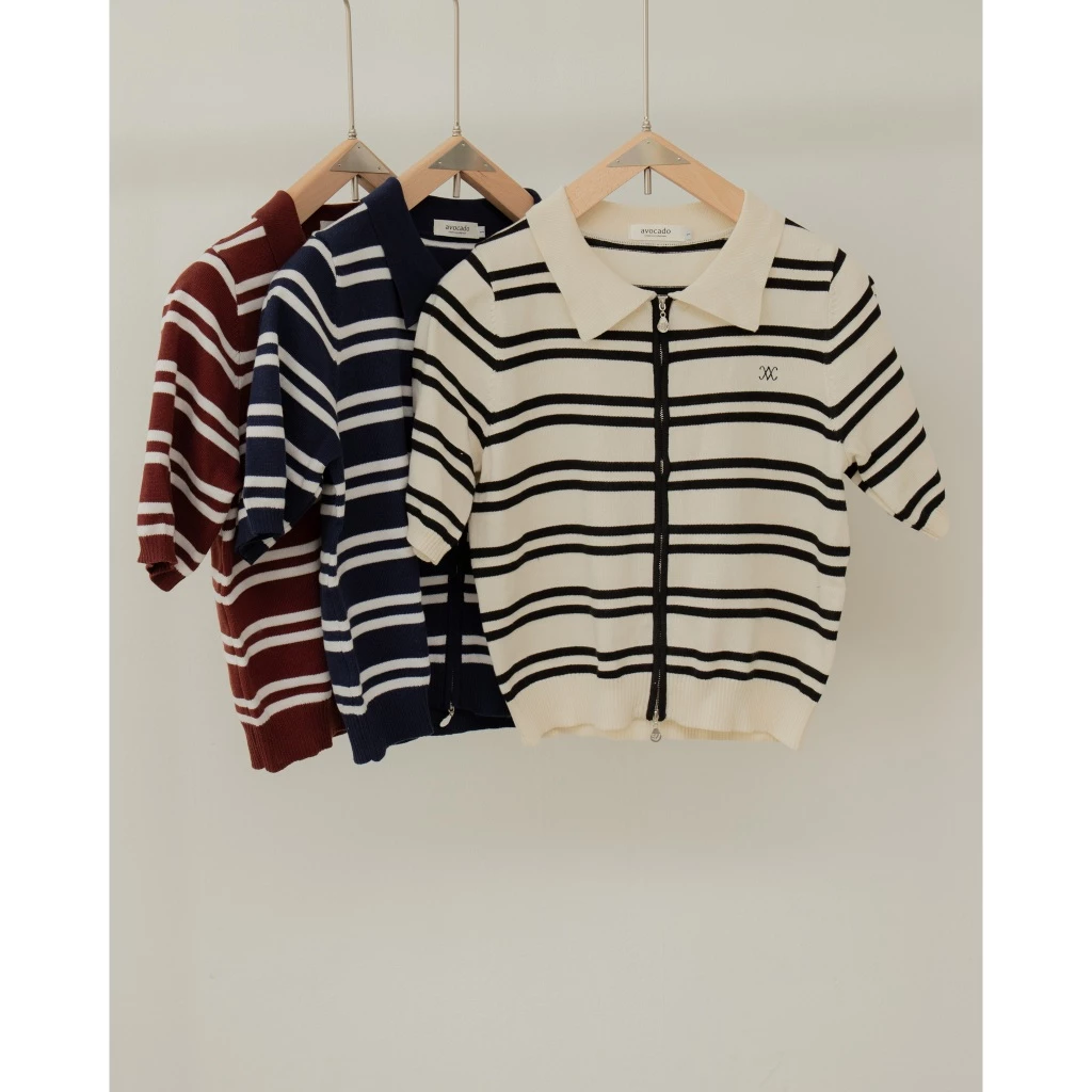 avo เสื้อโปโลดีเทล 2 ซิป mory line polo