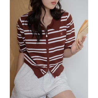 avo เสื้อโปโลดีเทล 2 ซิป mory line polo