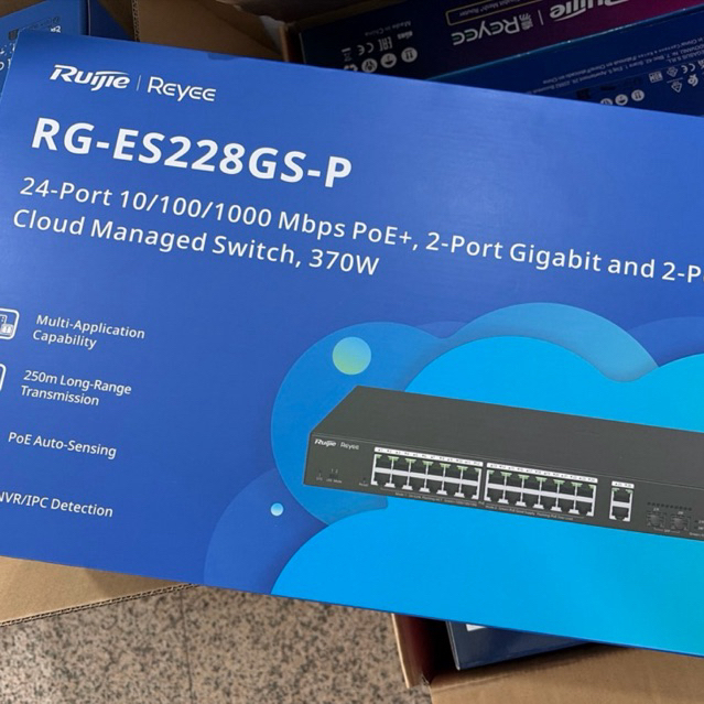 RG-ES228GS-P / RG-ES228GS-LP Ruijie Reyee 28-Port Gigabit Smart POE Switch SFP RJ45 ราคา ถูกที่สุด ดีลบีเคเค แกลเลอรีภาพที่ 4