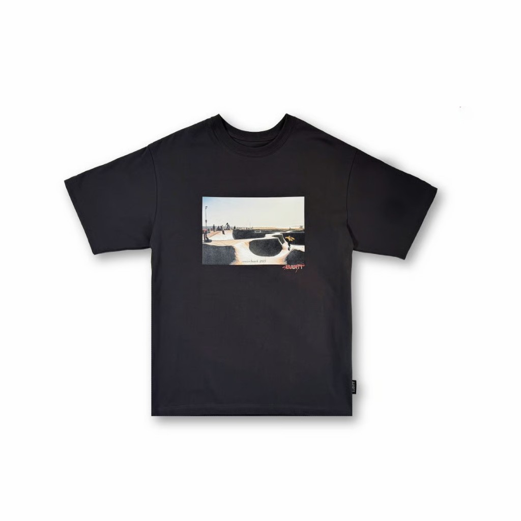 LUDITT SKATE PARK T-SHIRT / CHARCOAL <L-25-162>