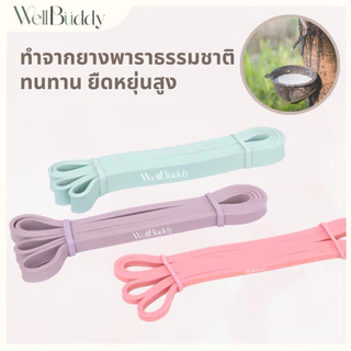 WellBuddy ยางยืดออกกำลังกาย ยางยืดแรงต้าน 3 ระดับ Light Edition (Resistance Band)