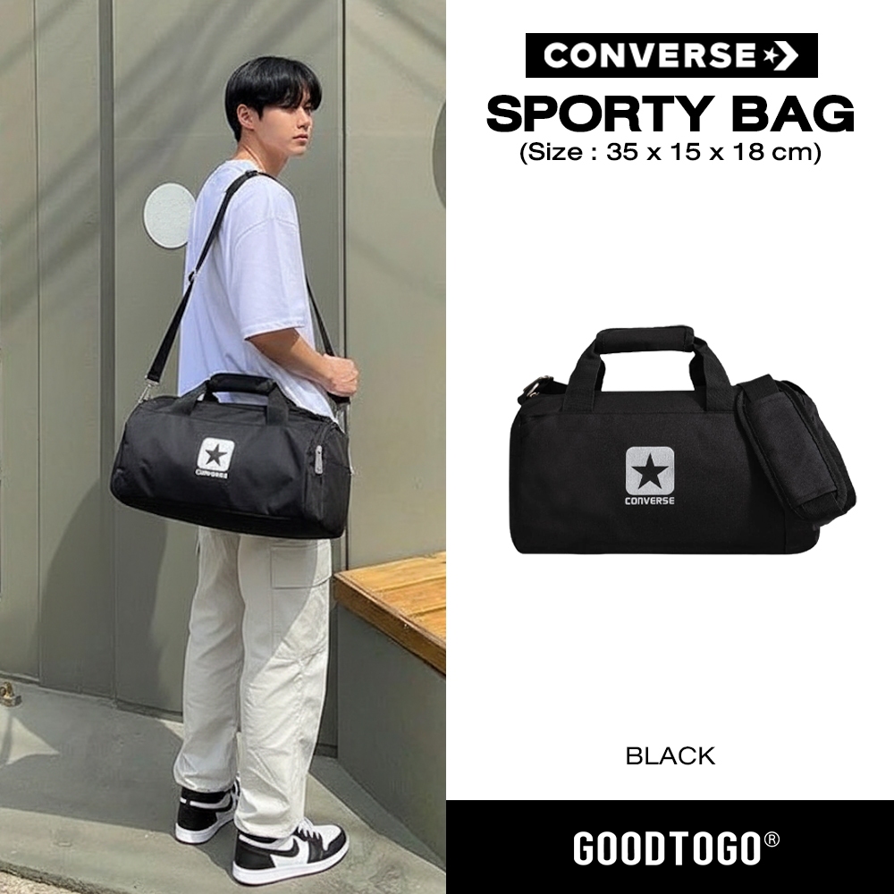 Converse คอนเวิร์ส กระเป๋าสะพายข้าง กระเป๋าสีดำ Bag Sporty รหัส 126000788