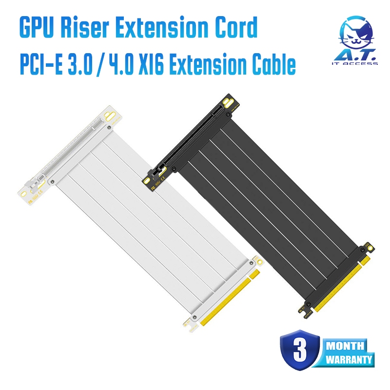 TEUCER PCIE 4.0 X16 Extension Cable PCI Graphics Card PCl-E X16 Riser Extension Cord 3.04.0 PCl-Express GPU