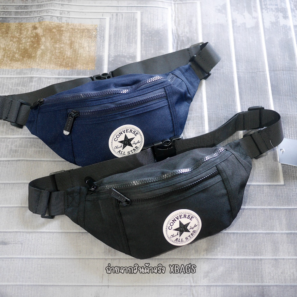 คาดอก CV all star ผ้าหนา ซิปใหญ่ โลโก้กลม แบบเรียบคลาสิก ซิปใหญ่หัวซิปโลโก้ สวยเท่