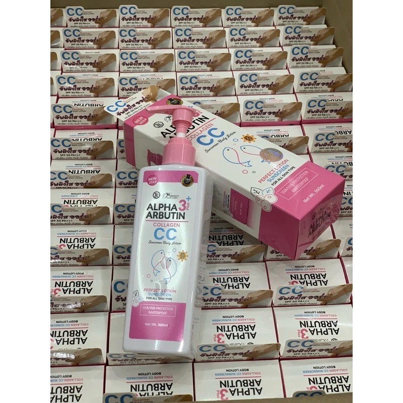 ALPHA ARBUTIN COLLAGEN CC SUNSCREEN BODY LOTION ขนาด 300 ml
