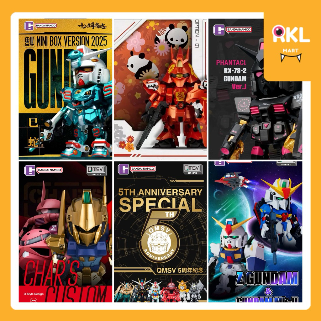 ‼️พร้อมส่ง☄️แยกตัว Qmsv-mini : รวมซีรีย์ Z Gundam & Mk-ll / 5th Anni. / Phantaci / Ver.2025 / Panda 