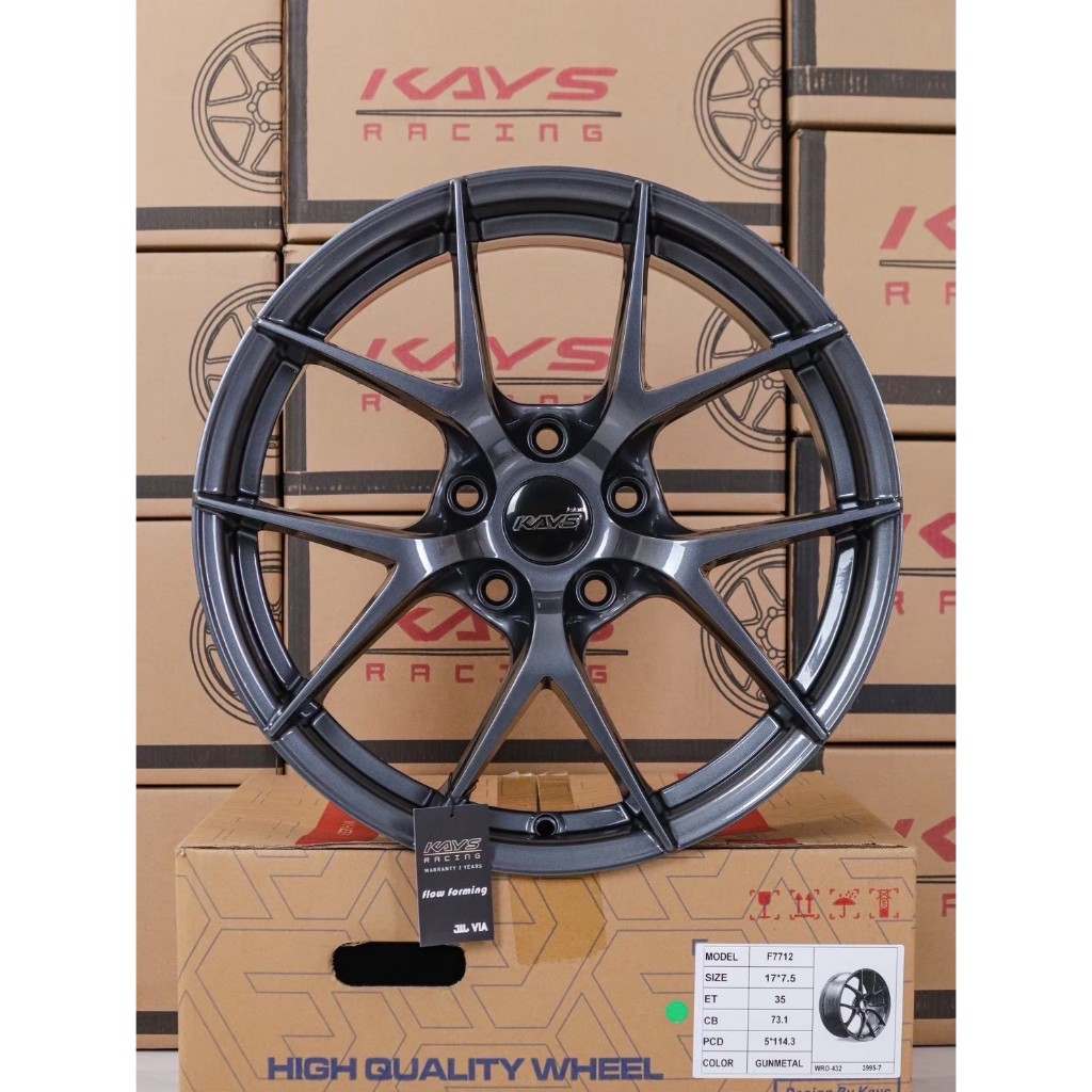 ล้อแม็กซ์ KAYS F7712  7.5*17นิ้ว  5รู 114.3