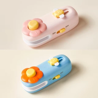 2in1เครื่องซีลถุง เครื่องซีล ขนาดเล็ก ชาร์จUSBพกพา มีที่ตัดในตัว กันความชื้นและกันฝุ่นเก็บอาหารให้สด