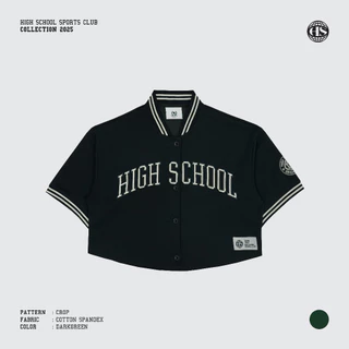 Highschool Sports Collection 2025 Crop baseball เสื้อเบสบอลครอป - OTG24571