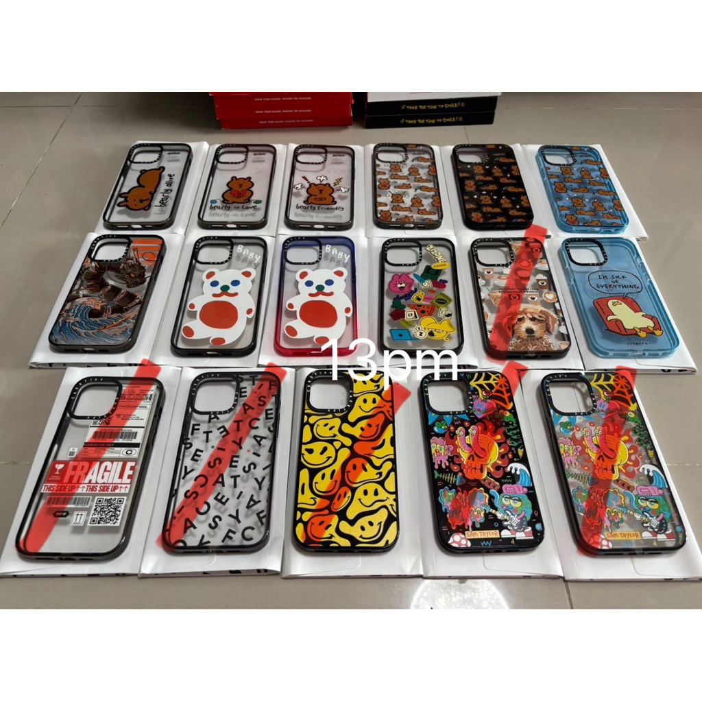 Casetify 13pm ลายทั่วไป ลดราคาเคลียร์สต๊อค ของแท้!!! ทักสอบถามเช็คสต๊อคชิ้นที่ต้องการก่อนสั่งนะ