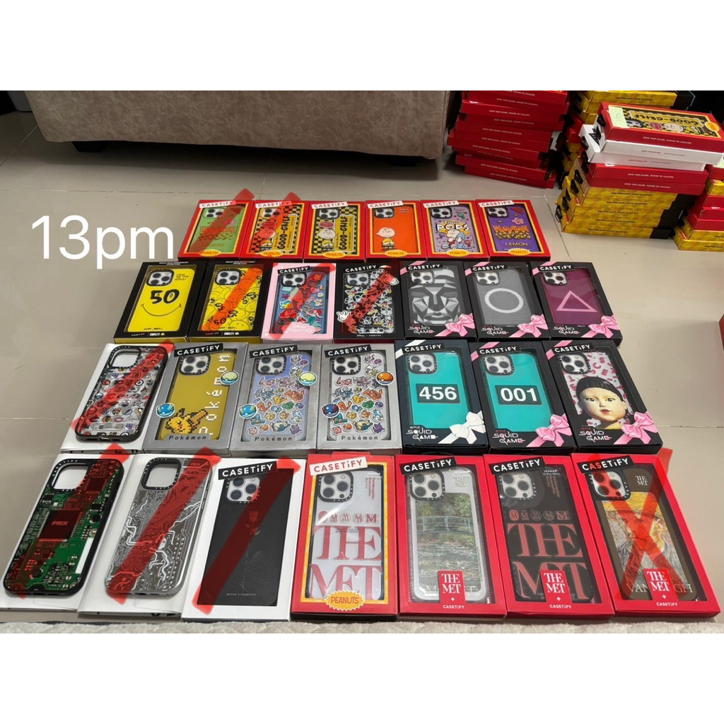 Casetify 13pm คอลแลป ลดราคาเคลียร์สต๊อค ของแท้!!! ทักสอบถามเช็คสต๊อคชิ้นที่ต้องการก่อนสั่งนะ