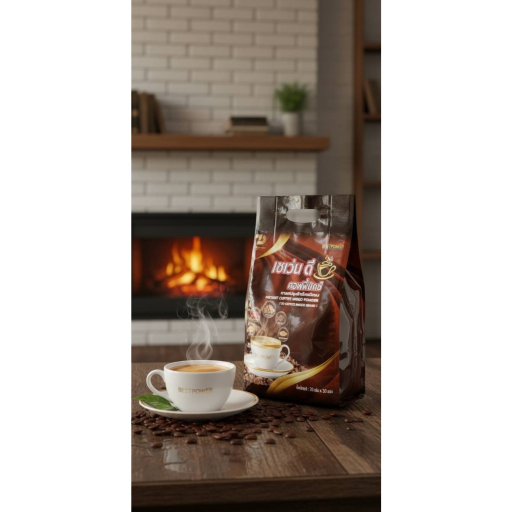 กาแฟผสมสมุนไพร เซเว่น ดี คอฟฟี่มิกซ์ 7D COFFEE MIXED กาแฟสำเร็จรูปชนิดผง