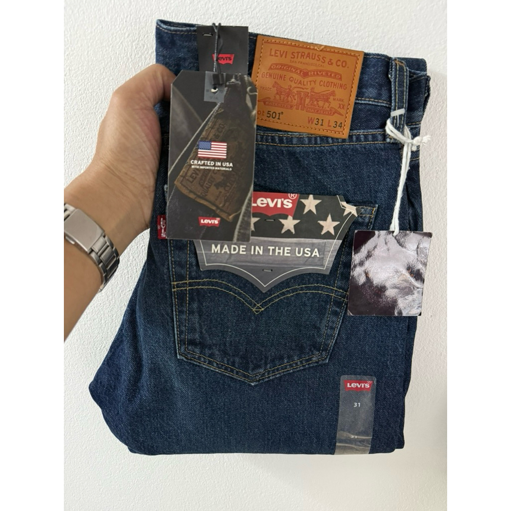 Levi’s 501 premium bigE ริมแดง 👉 Made in USA 👉 Size 31/34 (ขนาดจริงดูตรงรายละเอียดสินค้า)