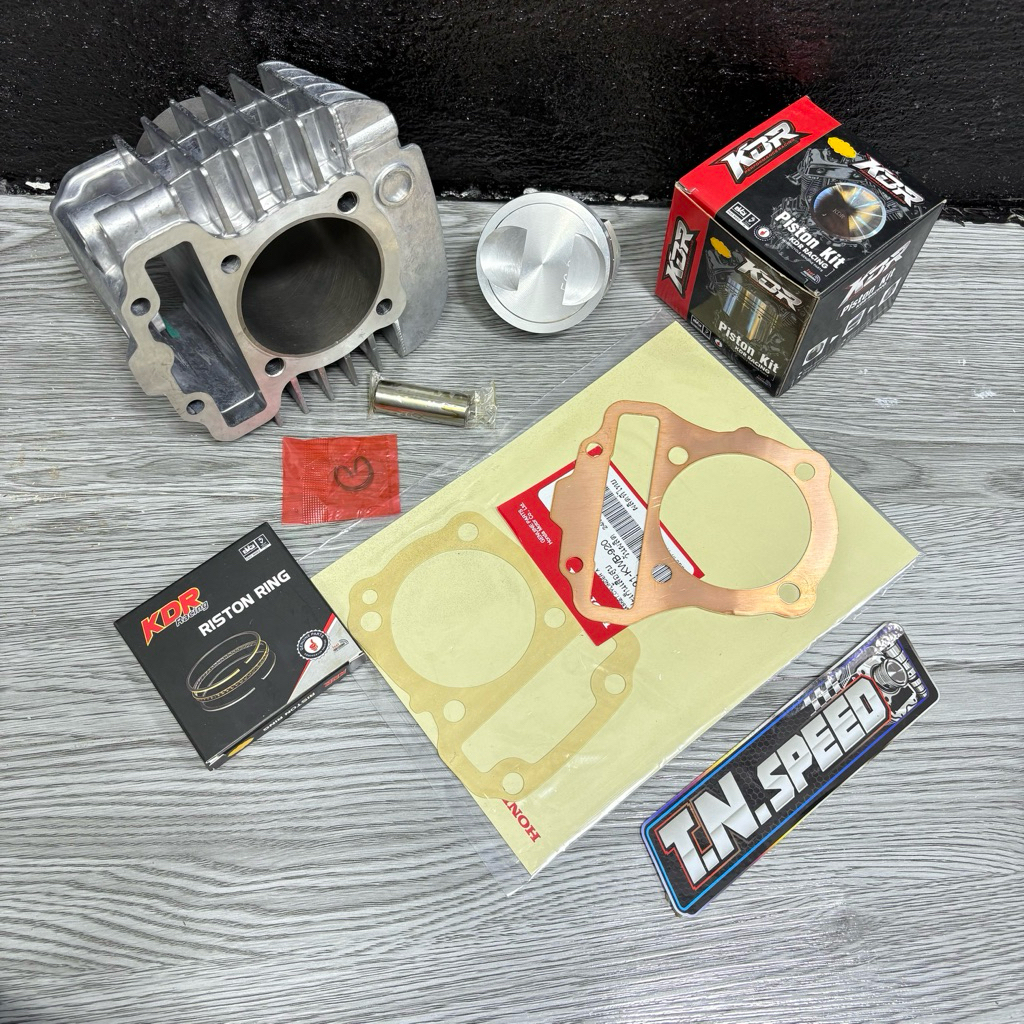 เสื้อwave110i พร้อมลูก KDR 53-54-56-57-58-59 พร้อมปาดหัวหลบวาล์วให้ พร้อมใส่ KDR 💯