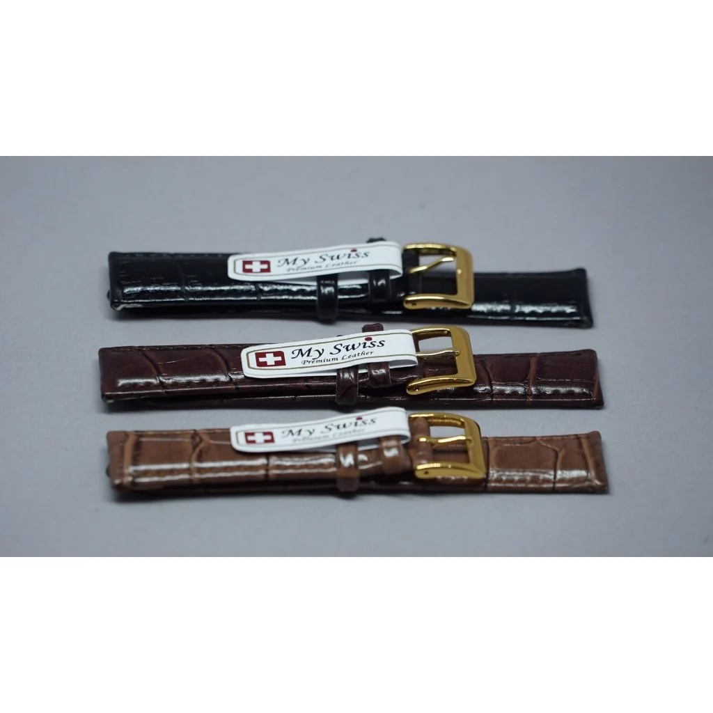 My Swiss สายนาฬิกาหนัง Polyurethane ขนาด 12-26 มม หัวสแตนเลส thumbnail 6
