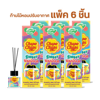 FreshTime X Chupa Chups ก้านไม้หอมปรับอากาศ 30ml (แพ็ค 6 ชิ้…