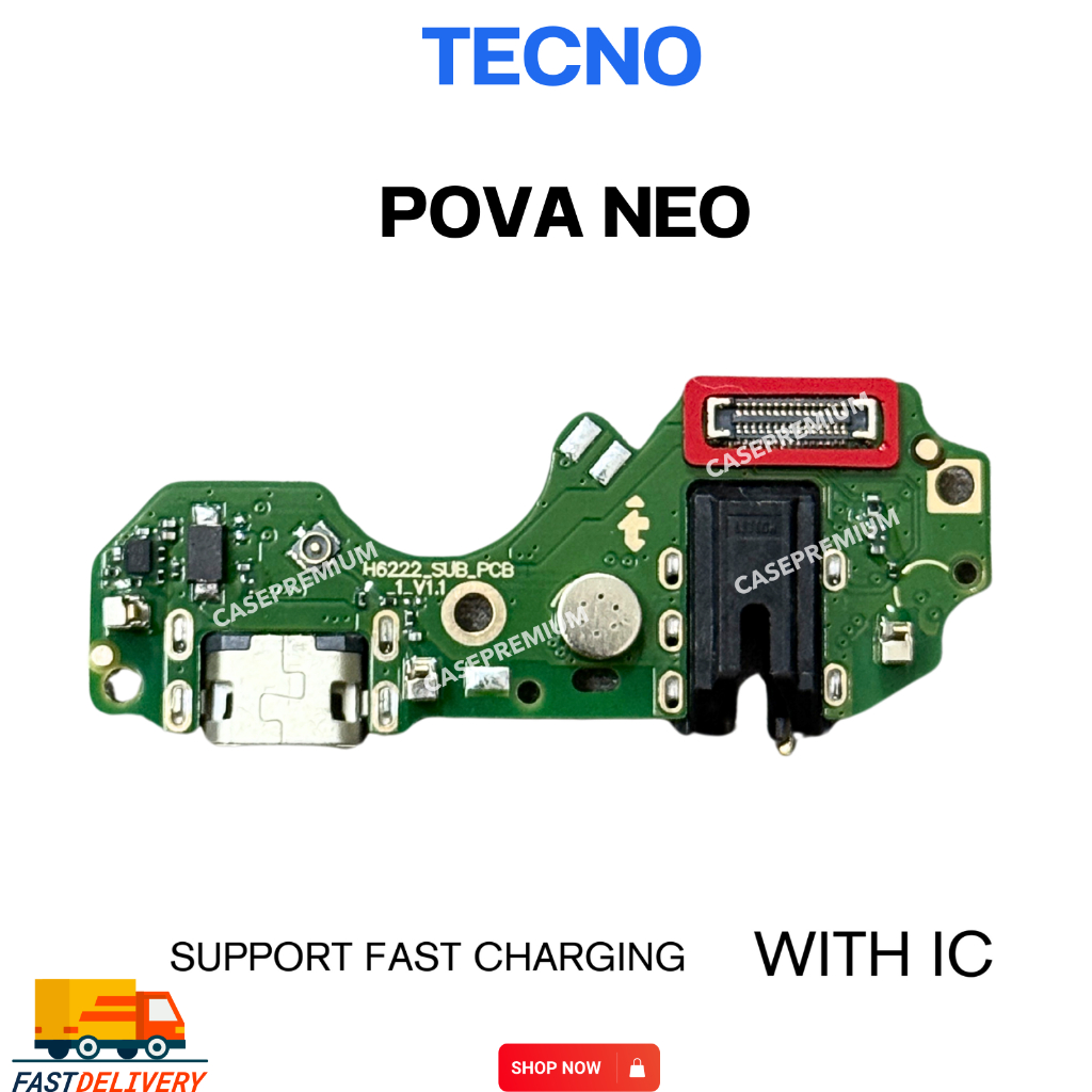 อะไหล่บอร์ดชาร์จ Tecno Pova neo (แพรชาร์จ+ก้นชาร์จ+ตูดชาร์จ+ไมค์) Tecno Pova neo อะไหล่มือถือ พร้อมส่ง เก็บเงินปลายทา