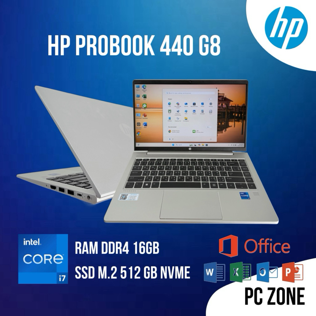 HP Probook 440 G8 โน๊ตบุ๊ค I7Gen11 Ram16 SSD512GB พร้อมส่ง