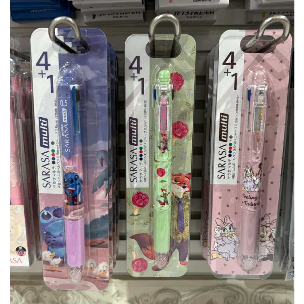 ✨มีลรยใหม่No.12-14✨ปากกาเจล Sarasa Multi 4+1 Disney Store Japan 100% - รูปที่ 5