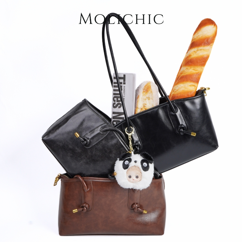 MOLICHIC กระเป๋าโท้ท กระเป๋าสะพายไหล่ กระเป๋าแฟชั่นผู้หญิง ทำงาน จุของได้เยอะ