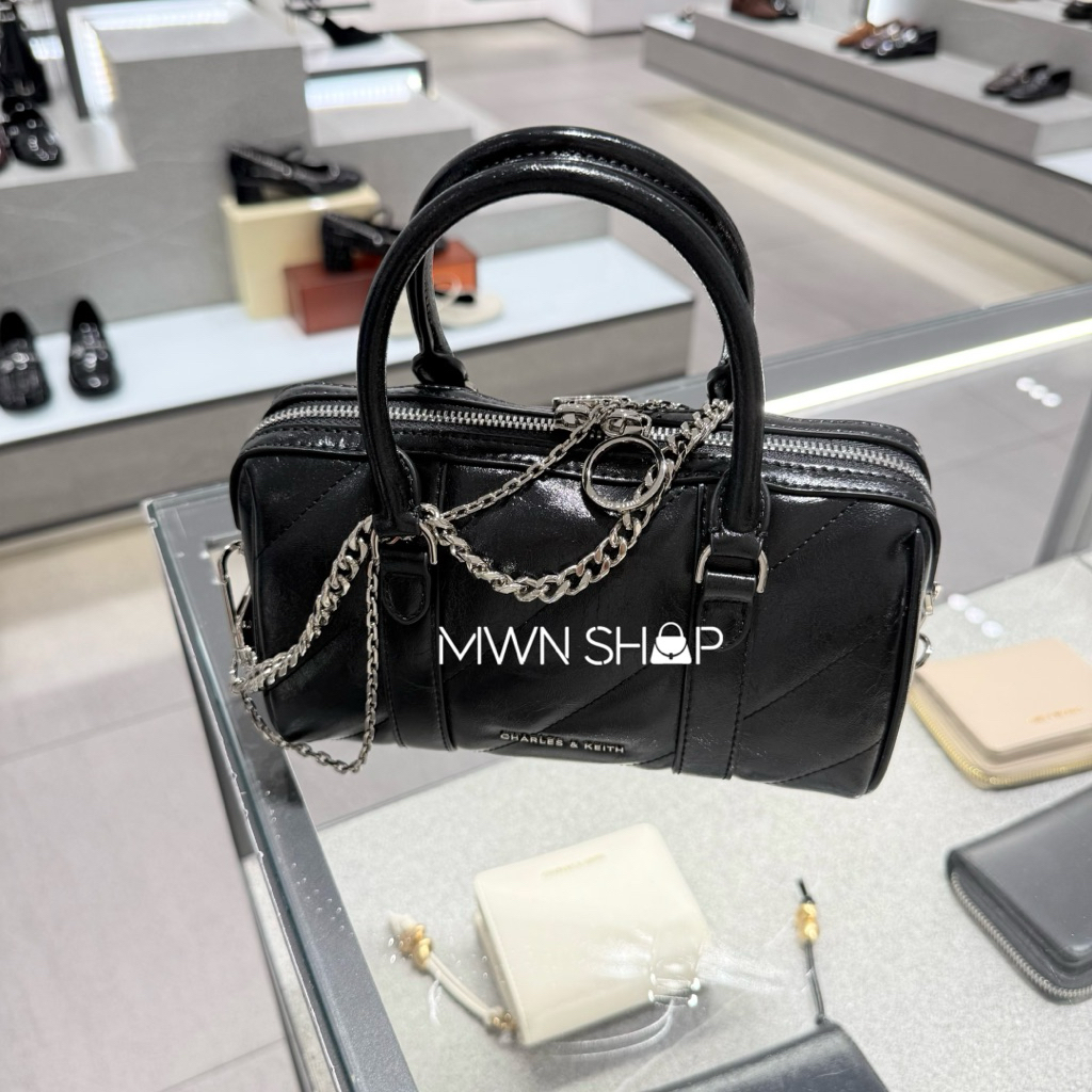 Charles&keith กระเป๋าสะพายข้าง Philomena มีโค้ดลด30% รูปที่ 4