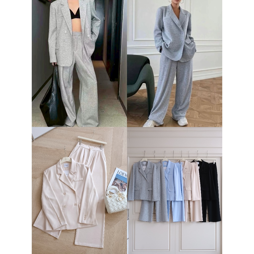 •PRISANA• PSN 33936 เซทเบลเซอร์สุดชิล ผ้านุ่มเย็น ใส่สบายเวอร์ ๆ เลย งานผ้านาโน