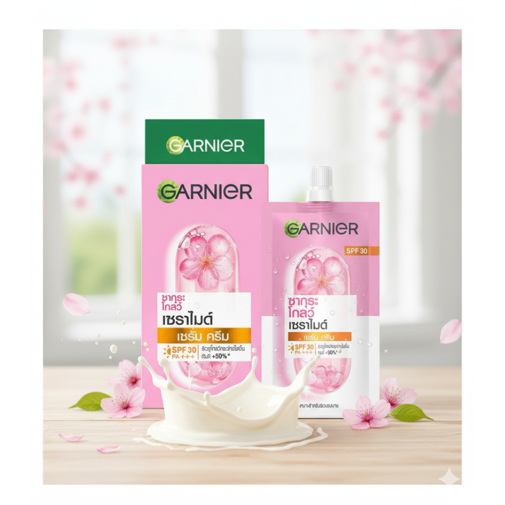 ✨ของแท้/พร้อมส่ง✨ GARNIER SKIN NATURALS การ์นิเย่ ครีมซองหลายสูตร ครีมบำรุงผิวหน้า ครีมซองรวมทุกสูตร