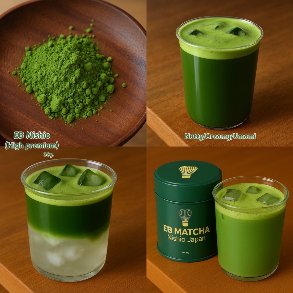 EB EVERBURN มัทฉะแท้ 100% เกรดพิธีการ (High Premium) จาก Nishio ญี่ปุ่น หอมนัว กลิ่น Nutty ไม่ขม 30g - รูปที่ 2