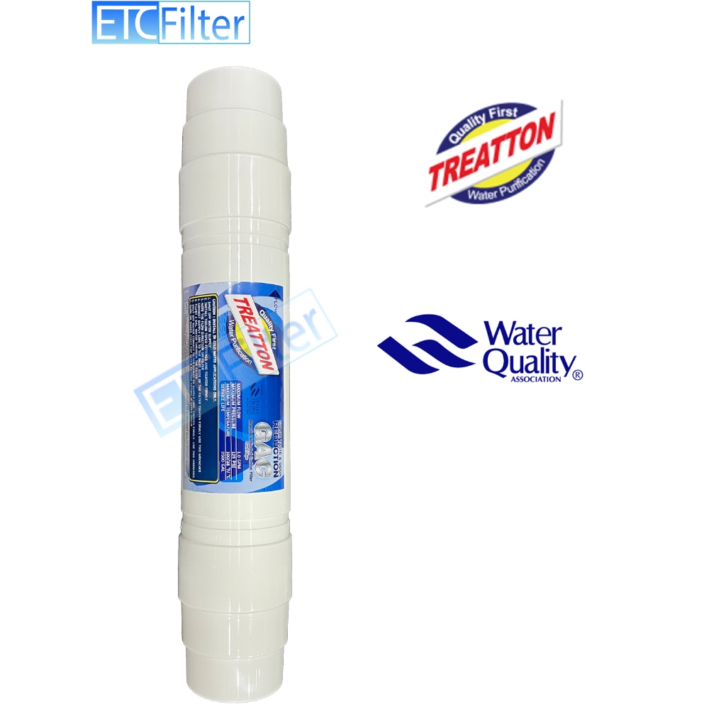 TREATTON ไส้กรอง Post Carbon(inline post carbon) ขนาด 2.5*12 นิ้ว