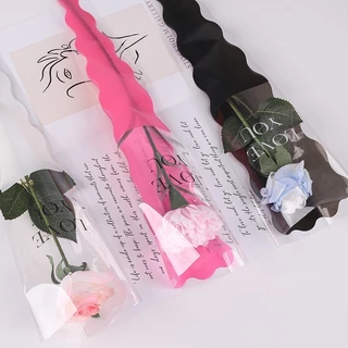 พร้อมส่งในไทย 💖 (แพ็ก)ซองใส่ดอกไม้สำหรับแพ็คเกจช่อดอกไม้ ของขวัญสุดพิเศษ (50 ชิ้น /1แพ็ก)🎁 พร้อมข้อความ Love you 🩷