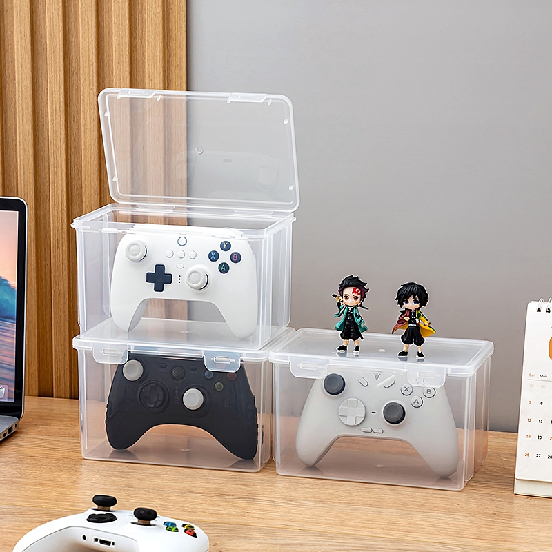กล่องเก็บเกมมือถือและก้านควบคุมแบบพกพา สำหรับเก็บก้านควบคุม PS5 PS4 Nintendo Switch และอื่นๆ ให้เป็นระเบียบ ป้องกันฝุ่น