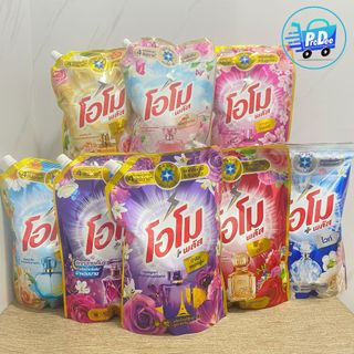 [โปรแรงลด50%] (1 ลัง [6 ถุง]) โอโม พลัส น้ำยาซักผ้า สูตรเข้มข้น 6 ถุง ขนาด1300มล. OMO 1300ml.