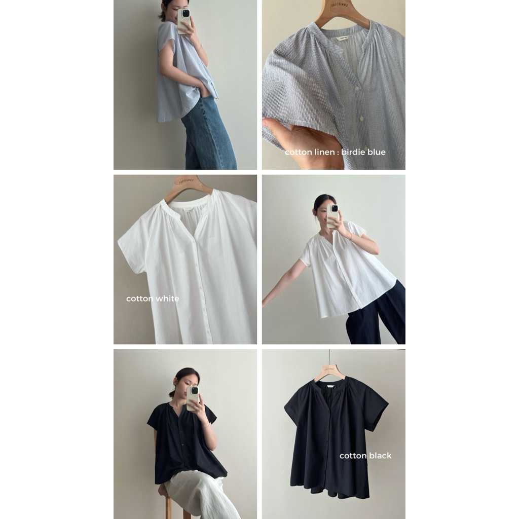 FADTHINGS : chutoro cotton blouse 🐟🍣
