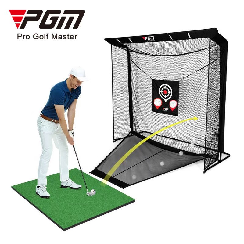 ชุดตาข่ายซ้อมกอล์ฟ (ไม่รวมพรม) PGM ขนาด 2.5x2.5 M (LXW031) golf hitting net chipping practice golf n