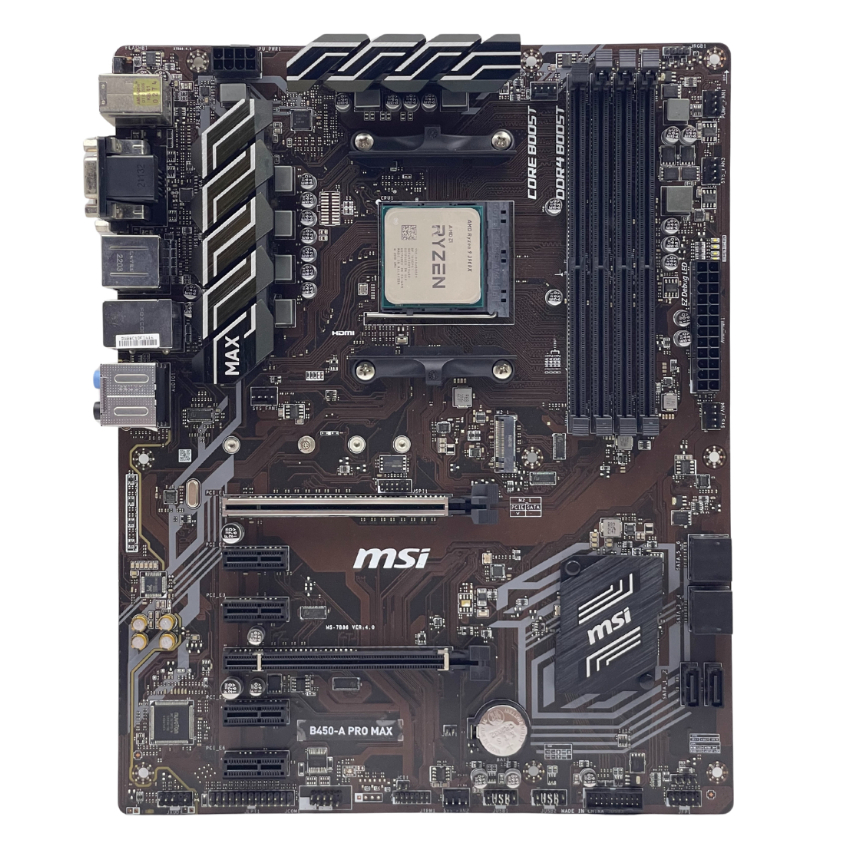 AMD Ryzen 9 3900X พร้อมบอร์ด MSI B450 A PRO MAX มือสอง ประกัน 90 วัน